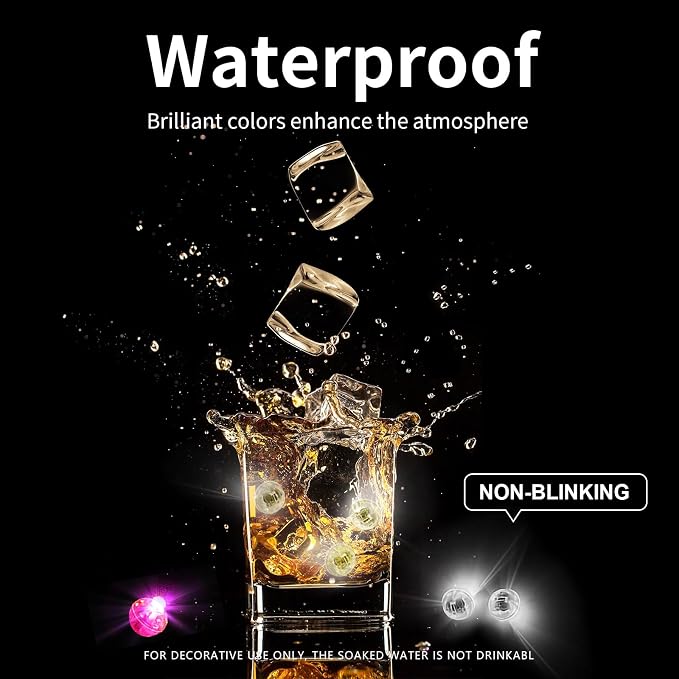 Aogist 200pcs Blue Balloon Light, Long Standby Time Waterproof Mini Ball Light - Image 2