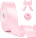 1In 30Yards Pink Satin Ribbon for Flower Bouquet Baby Shower Mother's Day | by Fullive