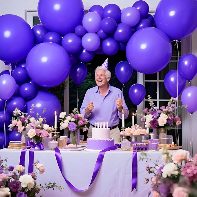 Purple Big Balloons 32pcs, 18 Inch Large Latex Giant Heavy Duty Balloons - Image 6