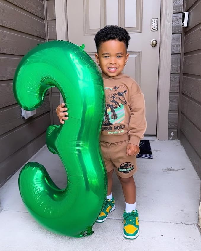 Green Number 3 Balloon 40 Inch - Image 7