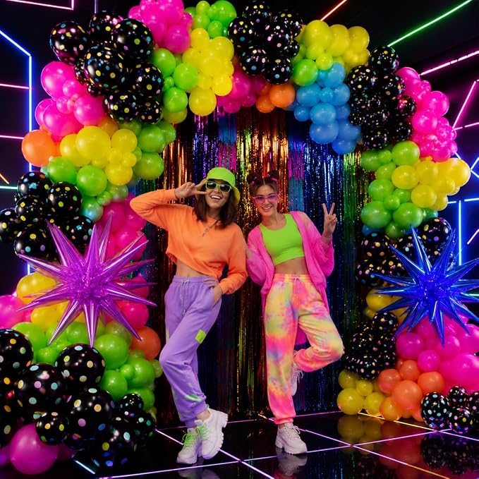 200Pcs Neon Balloons Garland Arch Kit - Image 4