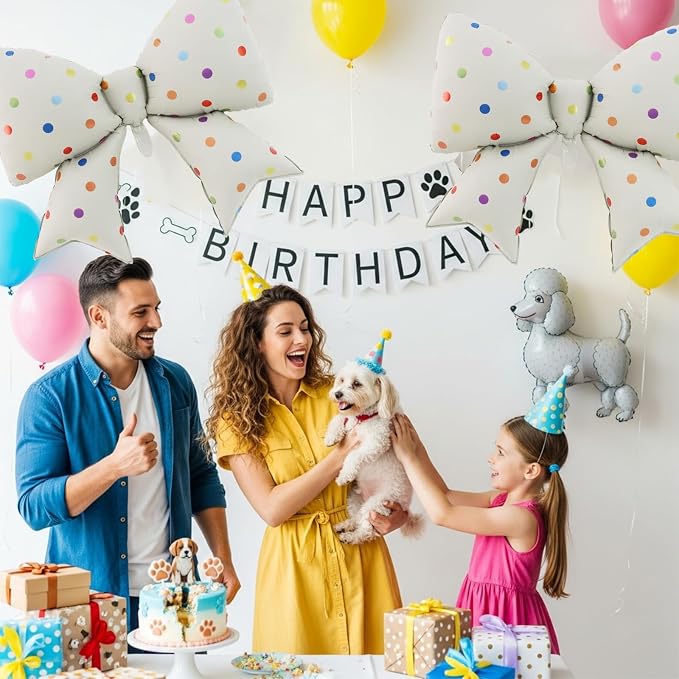 38 Inches Bow Balloon Colorful Print - Image 4
