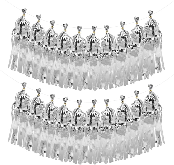 MECCANIXITY 20Pcs Shiny Tassel Garland Banner Tissue Paper by MECCANIXITY