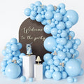 Light Blue Balloons 125 Pcs Different Sizes 18 12 10 5 Inch Pastel Baby Sky by Searchbyoccasioncolorsize