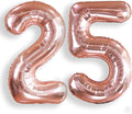 AULE 40 Inch Rose Gold 25 Balloon Number Foil 0-9 Birthday Big Numbers | by AULE