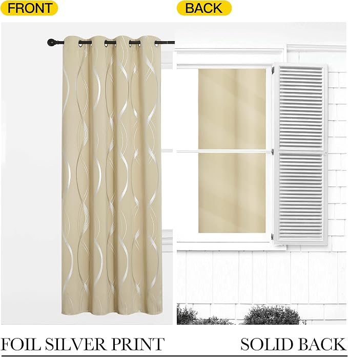 NICETOWN Blackout Short Curtains - Image 5