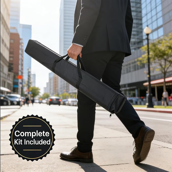 JUST 4 SIGNS CUSTOM Retractable Banner Stand 33.5"x80" MADE IN USA UV Printing - Image 4