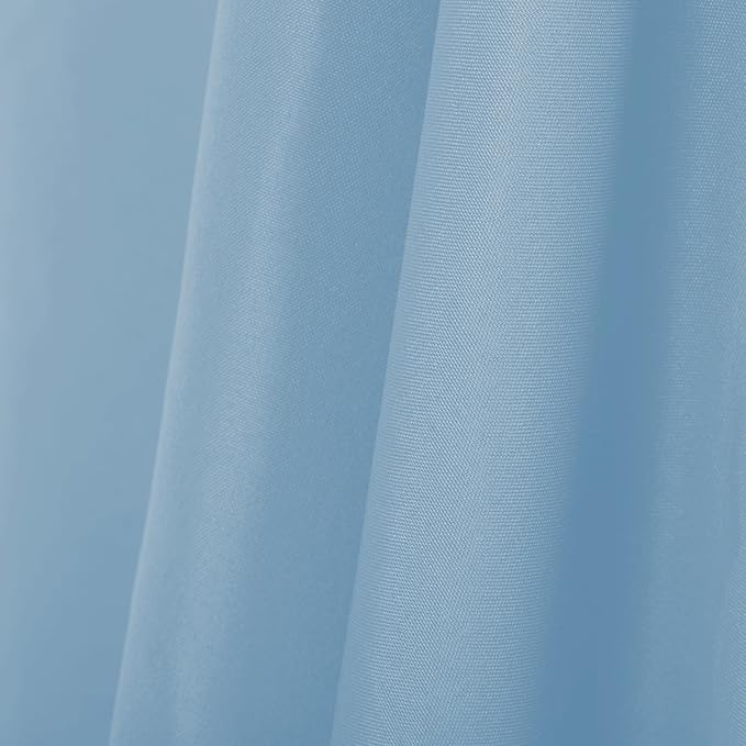 Ascoza 2pack 90x156 Inch Blue Mist Rectangular Tablecloth 8 Feet Table Cloth in Polyester Fabric for Wedding/Banquet/Restaurant/Parties