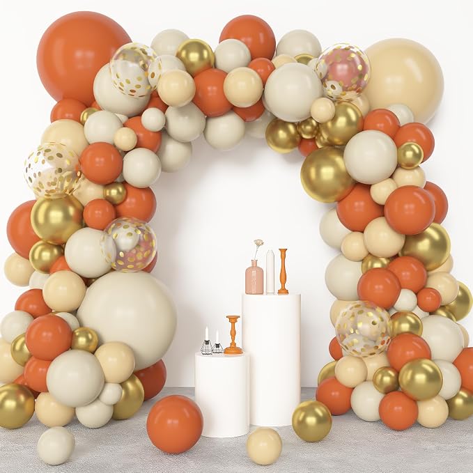 Amandir 153pcs Orange Balloon Arch Garland Kit Different Sizes | 18 12 10 5inch - Image 2