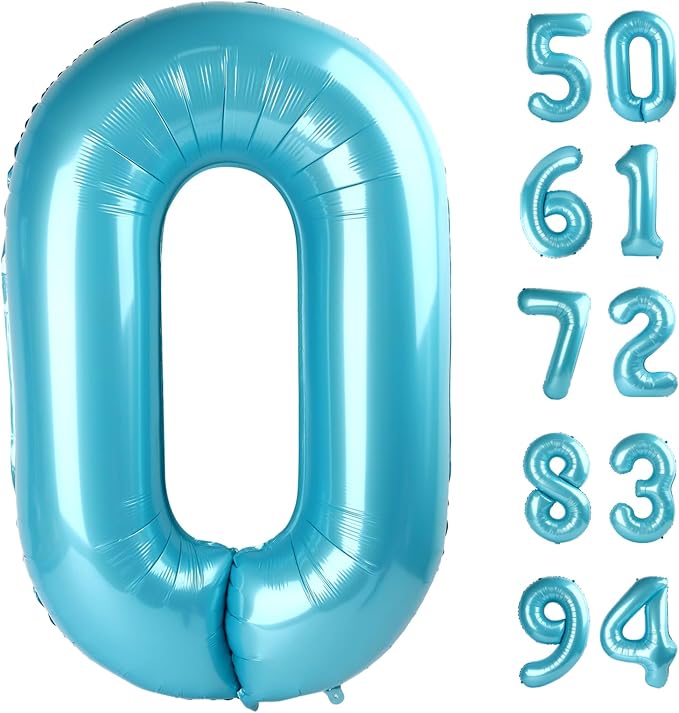 Pastel Blue 0 Balloon by IWERP