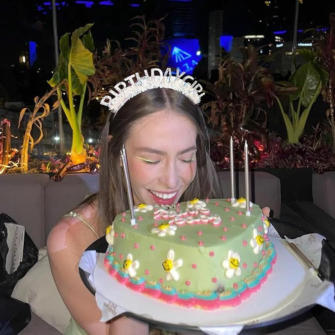 CIEHER Birthday Girl Headband Birthday Crown - Image 7