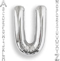 AULE 40 Inch Silver U Balloon Letter Foil A-Z Birthday Big Alphabet | Birthday by AULE