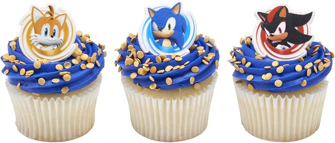 DecoPac Sonic the Hedgehog Rings, Cupcake Decorations Featuring Sonic, and - Image 10