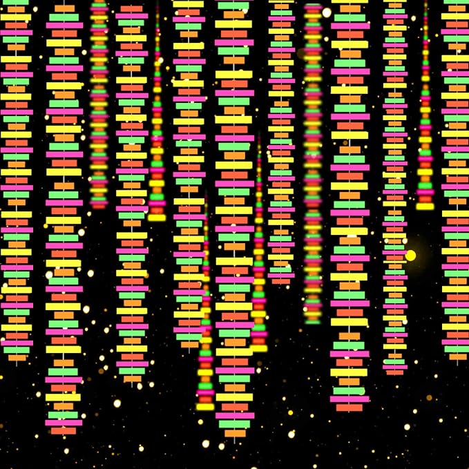 54ft UV Reactive Neon Streamers by WELITTCON