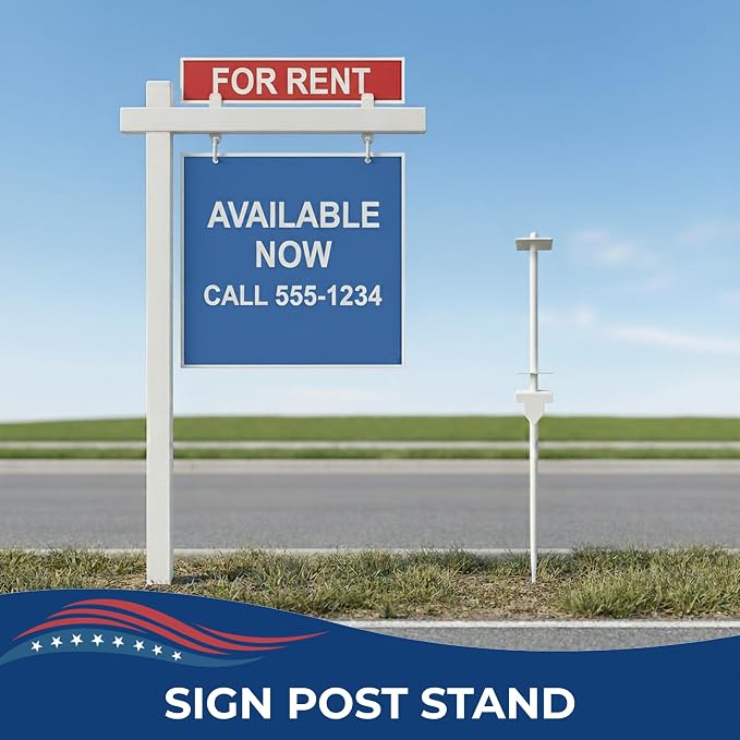 Custom Real Estate Sign Post By DC – Yard Sign Holder - Image 2