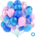 60pcs Pink and Blue Balloons 12inch by Leraqertra