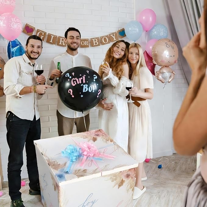 AmazingSpark 28in Giant Gender Reveal Gift Box - Image 4