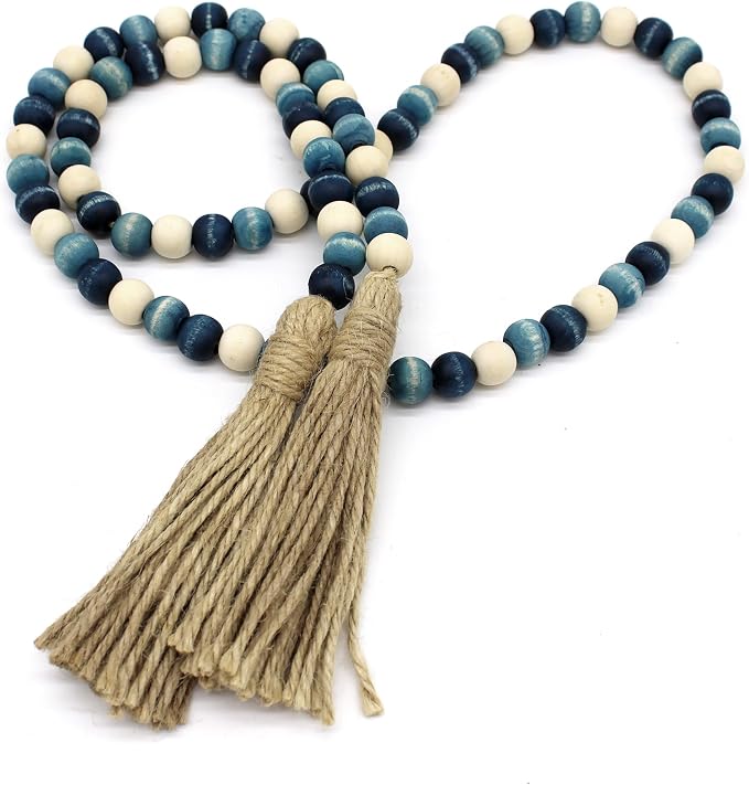 CVHOMEDECO. Wood Beads Garland by CVHOMEDECO