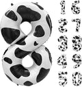Cow Print Number Balloons, Large Foil Number 8 Balloon 40 Inch Cow Balloon by Yeodong