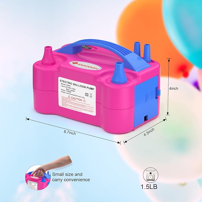 IDAODAN Electric Balloon Pump – Portable Balloon Air Pump Electric Inflator - Image 4