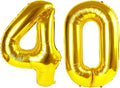 Numbers 30 Balloon 40Inch Gold Balloons by Argthjy