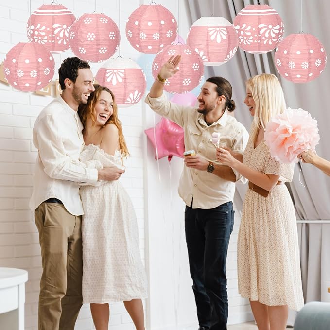 Baquler 12 Pcs Cielito Lindo Hanging Lanterns Party Decorations, 8 Inch Round - Image 4