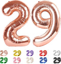 40 Inch Number 29 Balloon for 29th Year Old Birthday Decorations, Rose Gold | by Mluchee