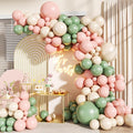 Pink and Sage Green Balloons Arch Kit by LANGASQUE