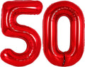 Number Balloons Red Party Balloon by United-UnicornsParty