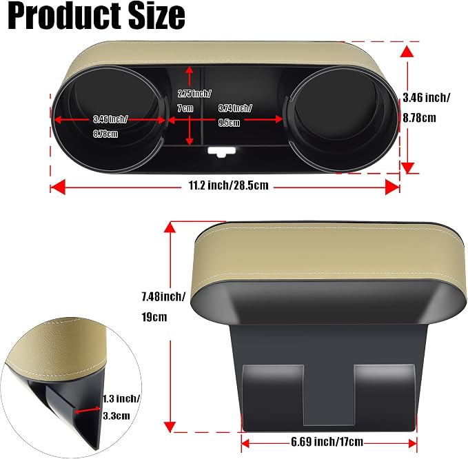 Console Side Pocket, Cup Holder - Image 2
