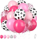 Cow Balloons, 12 Inch Pink Cow Print Balloon Hot Pink Pastel Pink Confetti Pink by BIAPIAN