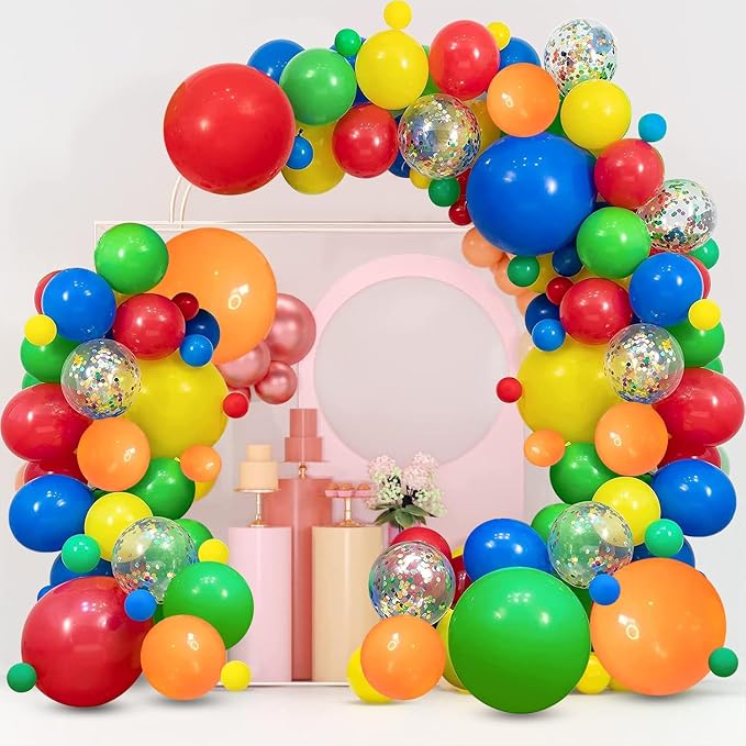 Colourful Rainbow Balloon Arch Kit, Colorful Balloon Garland, Party | Fiesta by Zesliwy