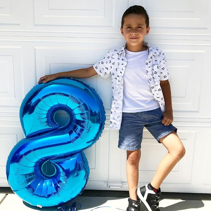 Number 0 Balloon Birthday Decorations, 40In Dark Blue Balloons - Image 2