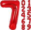 Number Balloons Red Party Balloon by United-UnicornsParty