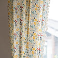 ENJOYBRIDAL Floral Curtains 84 Inch Length 2 Panels Tassel Boho Semi-Sheer by ENJOYBRIDAL