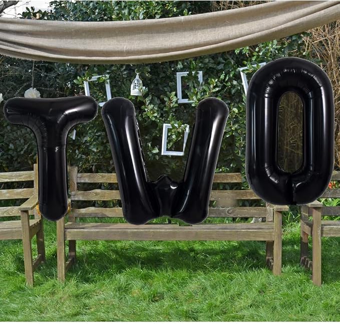 TONIFUL 40 Inch Large Black T Letter Balloon - Image 6