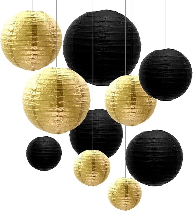 ZOOYOO 10pcs Paper Lanterns, Anniversary, New Year, Retirement, Birthday Party by ZOOYOO