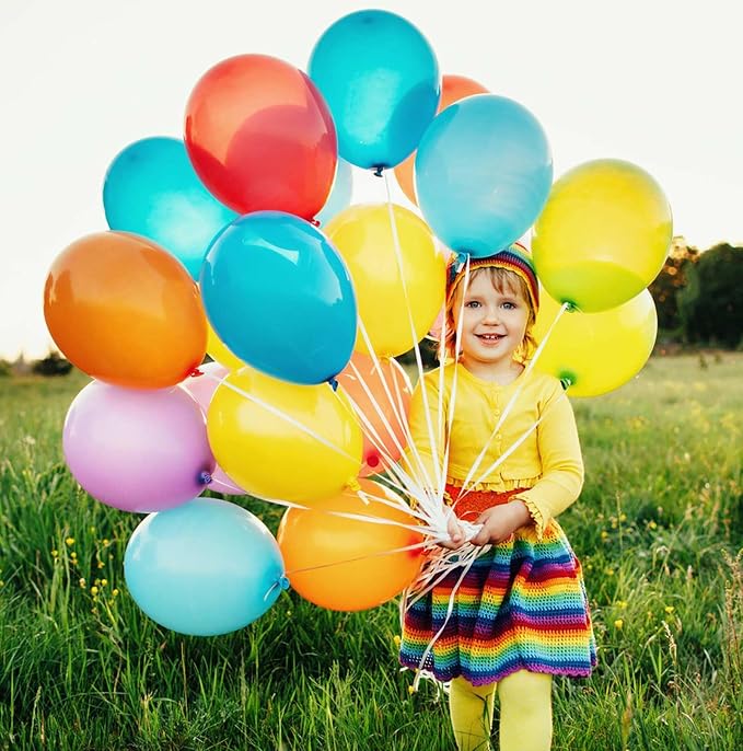 10 Inch Rainbow Balloons - Image 5