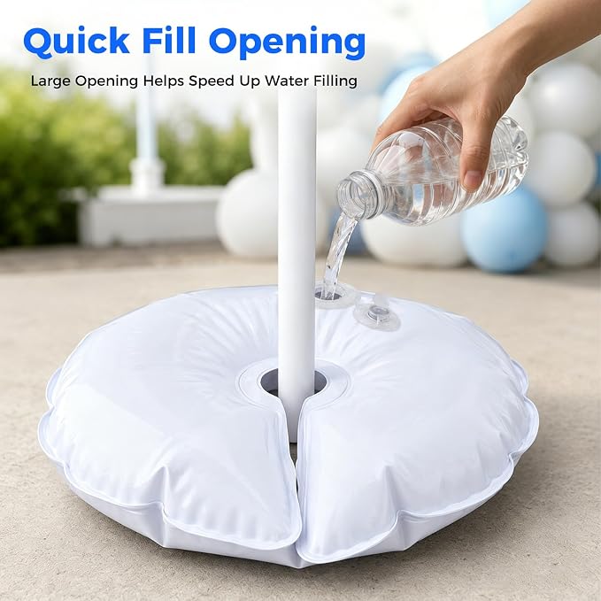 2 Pcs Water Weight Bags for Balloon Column Stand & Balloon Arch | Openable - Image 2