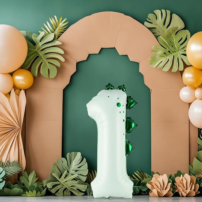 Dinosaur Number 1 Balloon, 30 Inch Birthday Party Decorations - Image 2
