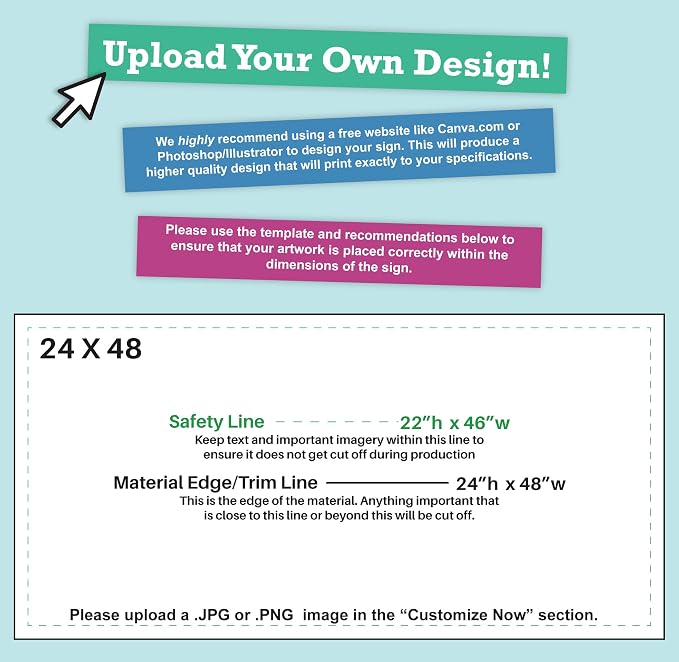 CustomForMe Personalized Vinyl Banner – Vinyl Printed Customizable Banner - Image 3