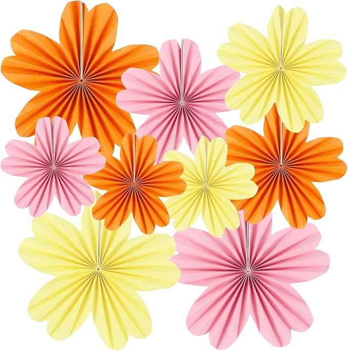 zilue Paper Fans Party Decorations Paper Flowers Decorations by zilue