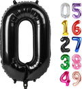 Black Number 0 Balloon 40 Inch, 0th Birthday Party Decorations Men Women | Foil by IWERP