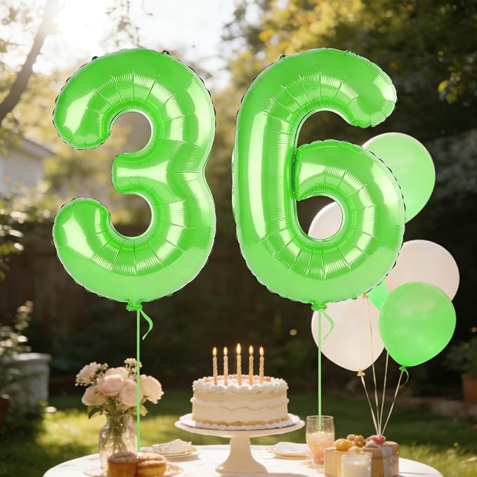 40 Inch Number 36 Balloons for 36th Birthday Party Decorations, 0-100 Fruit - Image 3