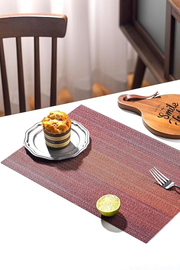 LEXMORE PlaceMats Set of 12 Vinyl/Plastic Woven Place Mats - Image 7