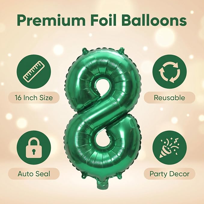 16 Inch Foil Mylar Number Balloons 0-9 - Image 5