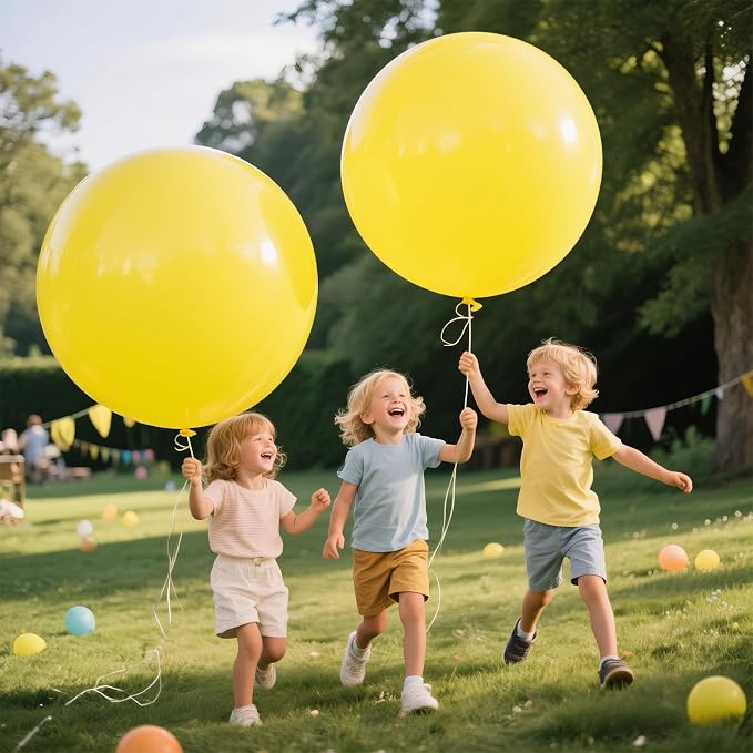 Yellow Giant Balloons 36 Inch - Image 8
