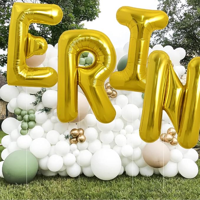 TONIFUL 40 Inch Large Gold Letter N Foil Balloons Alphabet Balloons | Giant - Image 5