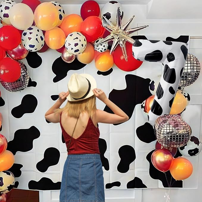 Cow Print Number Balloons, Large Foil Number 9 Balloon 40 Inch Cow Balloon - Image 6