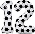 Big Soccer 12 Balloons, 9th Birthday Decorations by Froova